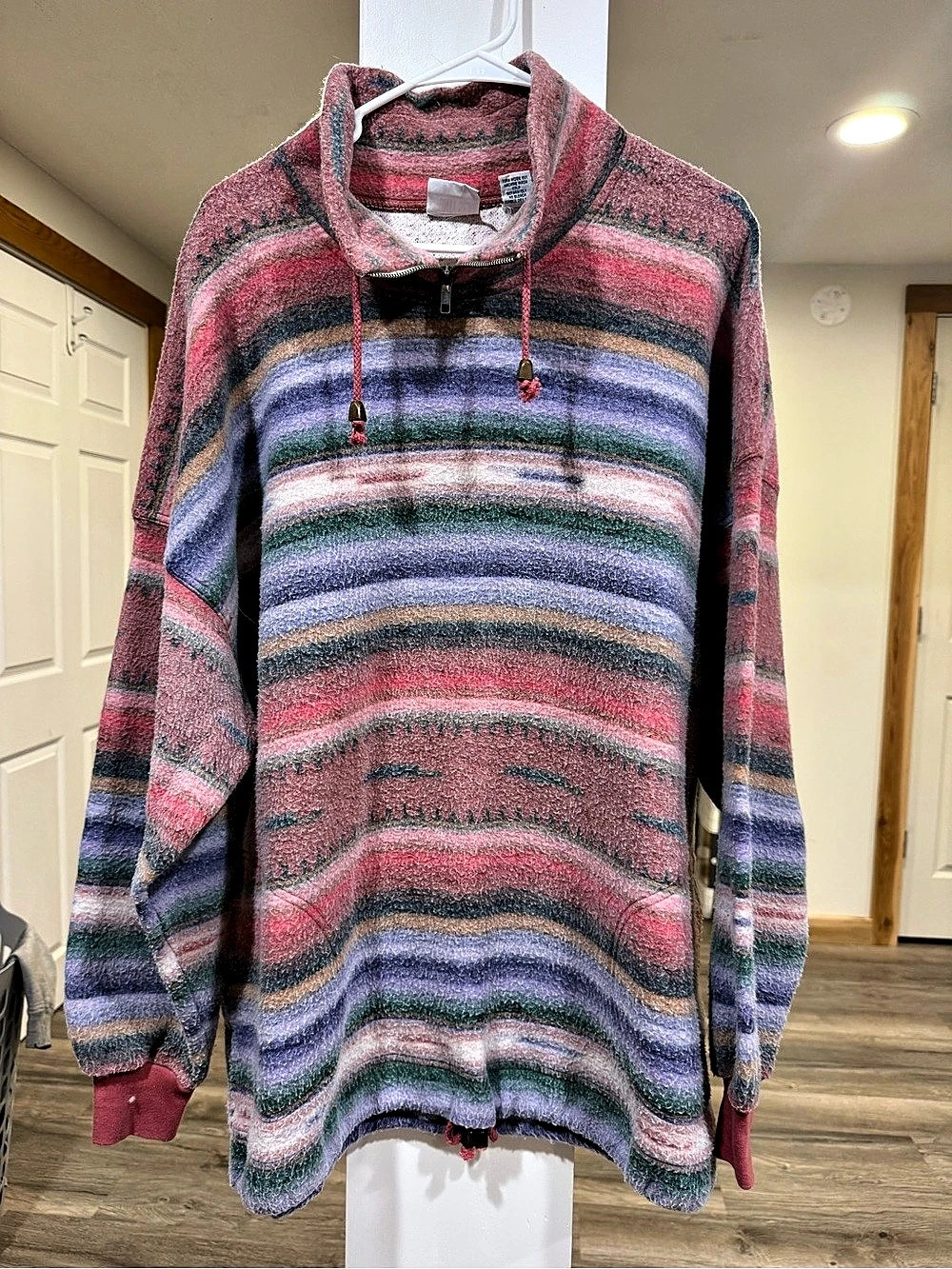 Country Seat Nuovo Multicolor Striped Cowl Neck Sweater
